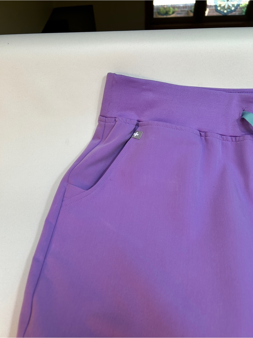 Figs Womens LP Zamora High Waisted Jogger Scrub Pant, PO#3158 Purple/Lilac - Picture 3 of 10